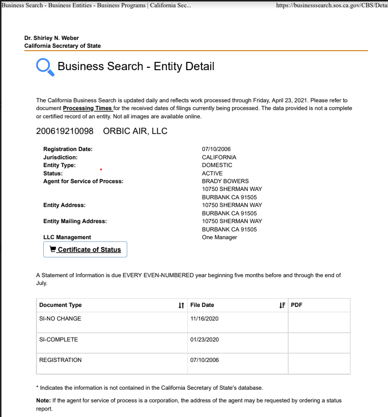 helostalk2's tweet photo. Orbic Air, LLC is owned by Ken Obi. #Track #Harass #Target #AfricanAmericans
#ExposeHelicopterTerrorism
#DirtySkiesOfLA #HelosNoMore #FAAViolations https://t.co/4gR8tefQLa