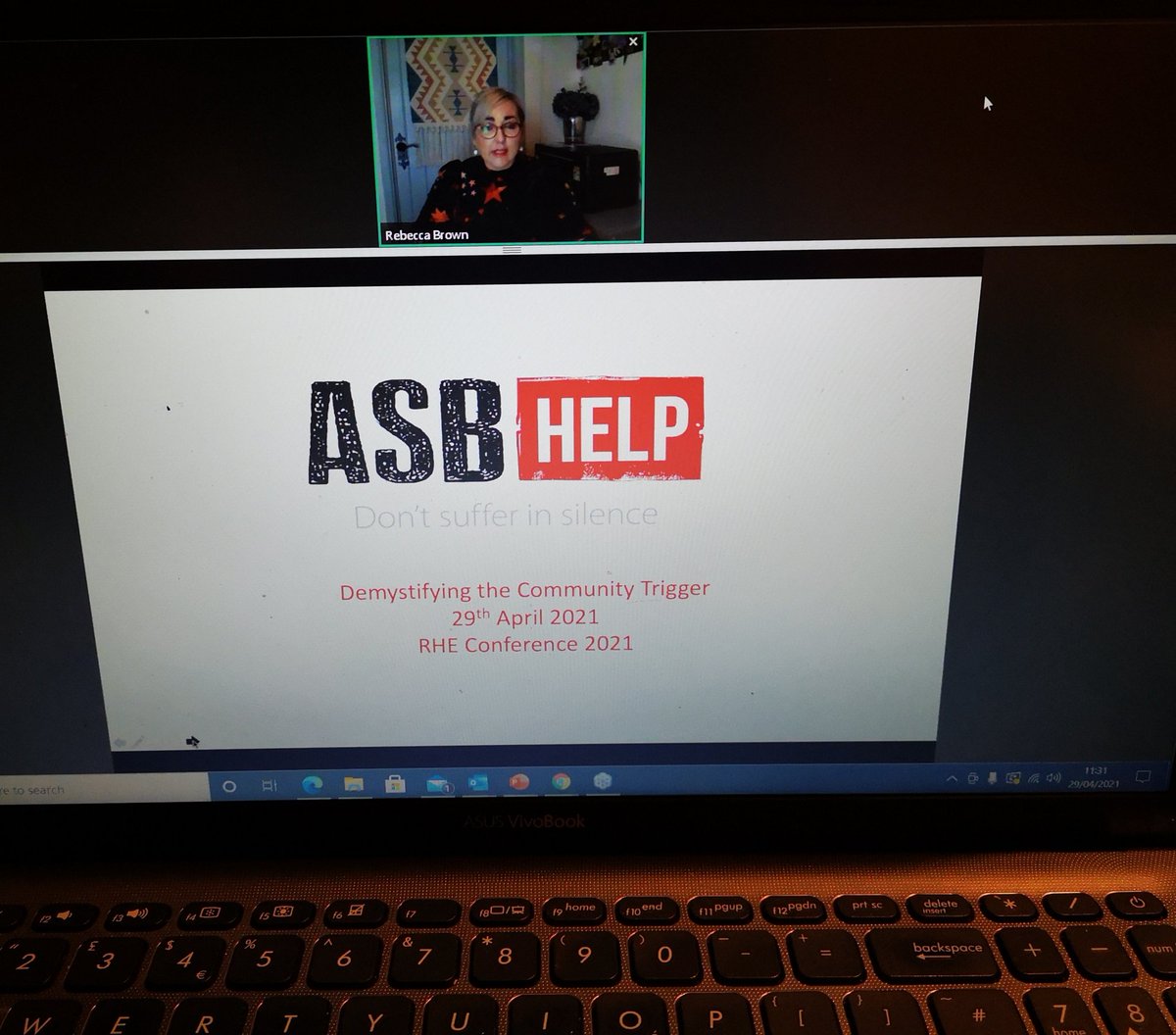 asbhelp's tweet image. Our ceo Rebecca Brown is discussing the myths of the community trigger this morning @RHEglobal conference this morning #victimsvoice #communitytrigger #tacklingasb