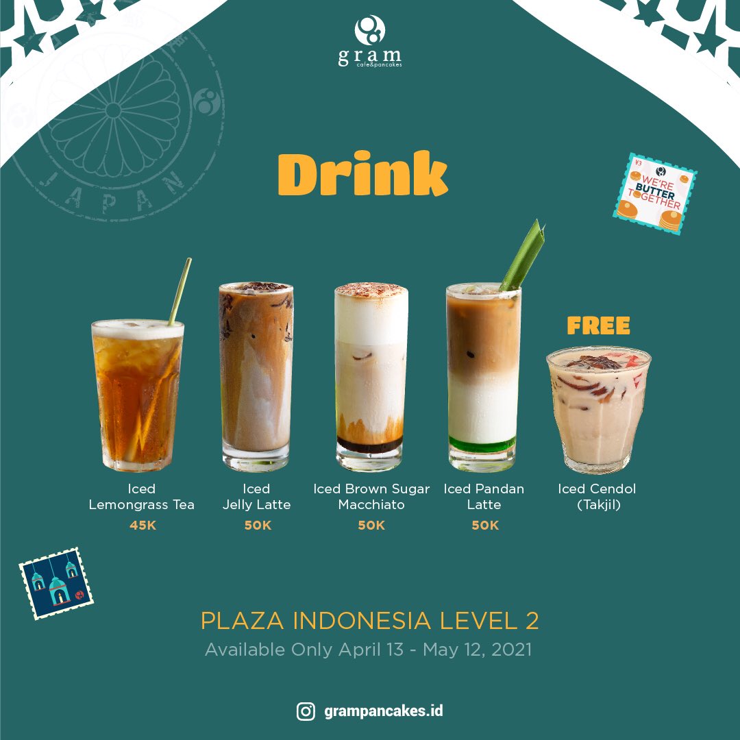 plazaindonesia's tweet photo. Special Ramadan Menu for This Season Only! Available for Dine-In Only.
Join us today Plaza Indonesia Level 2.
#GRAM #GramPancake #PancakeJakarta
#PlazaIndonesia
#Ramadan https://t.co/LdJe1ZlsvF