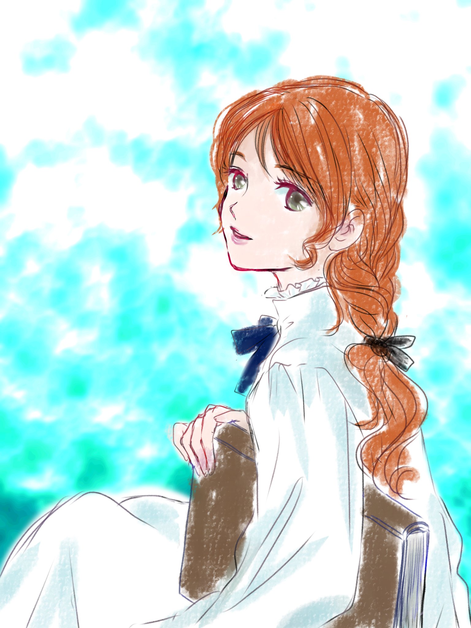 ゆふ 赤毛のアンを描こうと思っていたのに 途中から変遷して普通の女性になりました イラスト好きさんと繋がりたい オリジナルイラスト アイビスペイント Avonlea T Co Sr3olgm9hj Twitter