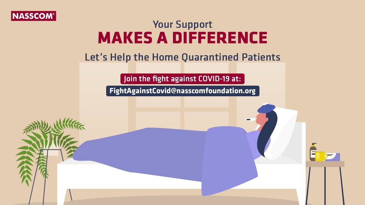 nasscom (@nasscom) on Twitter photo .<a href="/NASSCOMfdn/">Nasscom Foundation</a> has partnered with <a href="/yfs_official/">Youth For Seva</a> & <a href="/PorteaMedical/">Portea Medical</a> to help #COVID19 patients under home quarantine.
The mission is to provide all necessary consultations & medical facilities at home so only the most critical cases need hospitalisation.
<a href="/debjani_ghosh_/">debjani ghosh</a> .<a href="/NASSCOMfdn/">Nasscom Foundation</a> has partnered with <a href="/yfs_official/">Youth For Seva</a> & <a href="/PorteaMedical/">Portea Medical</a> to help #COVID19 patients under home quarantine.
The mission is to provide all necessary consultations & medical facilities at home so only the most critical cases need hospitalisation.
<a href="/debjani_ghosh_/">debjani ghosh</a>