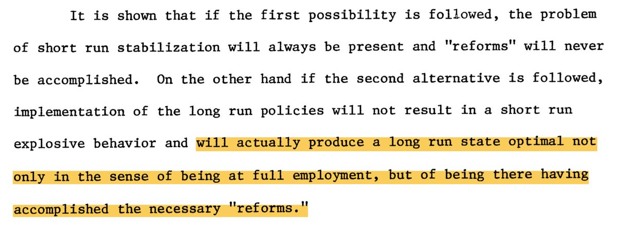 An instructive (and hilarious) detail: Draghi was a structural reformer avant la lettre: He uses the term “reform” exactly as it would come to be used in “structural reforms”. Except that the concept didn’t exist at the time. Draghi had to use quotes: “reforms”. 3/