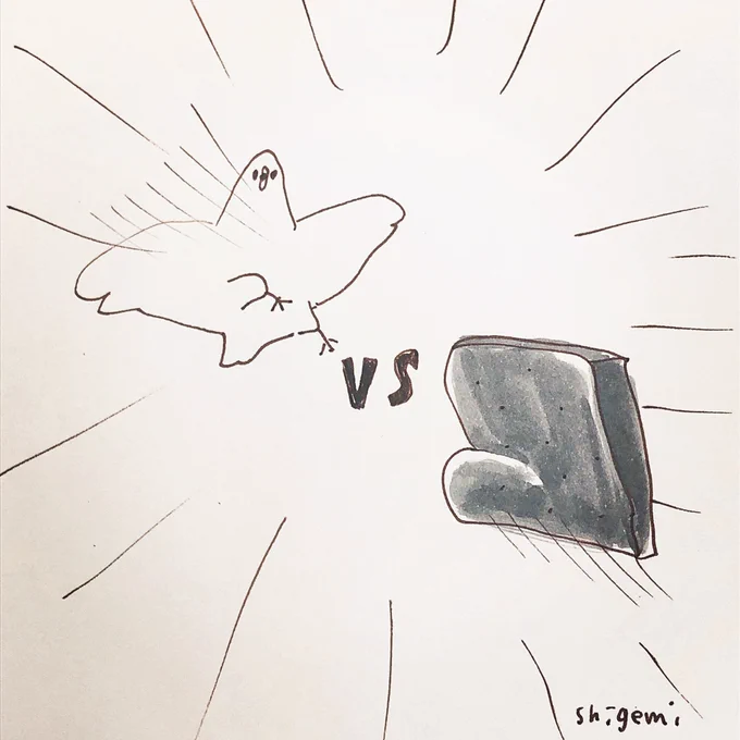 鳥VS蒟蒻 