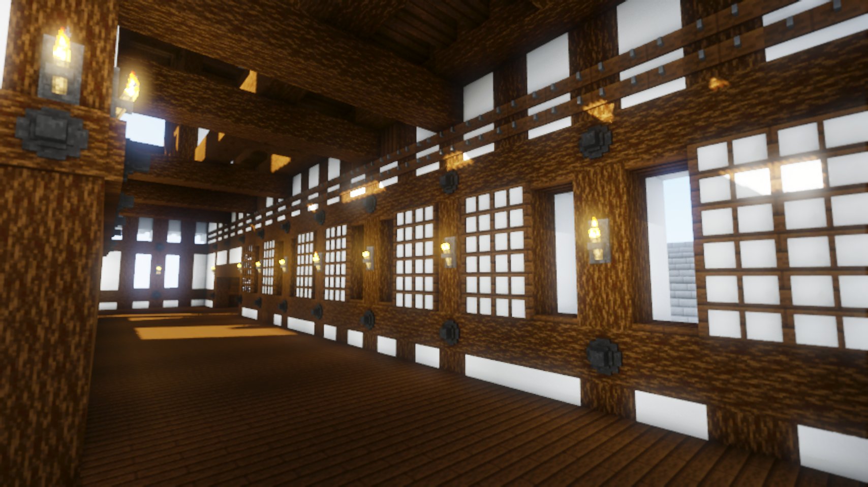 Daiちゃん マインクラフト 姫路城 じゃばばん 進捗 大天守2階 西側廊下西北隅より南を見通す Minecraft マインクラフト 姫路城 マイクラ建築 和風建築 T Co H7qf9yvtff Twitter