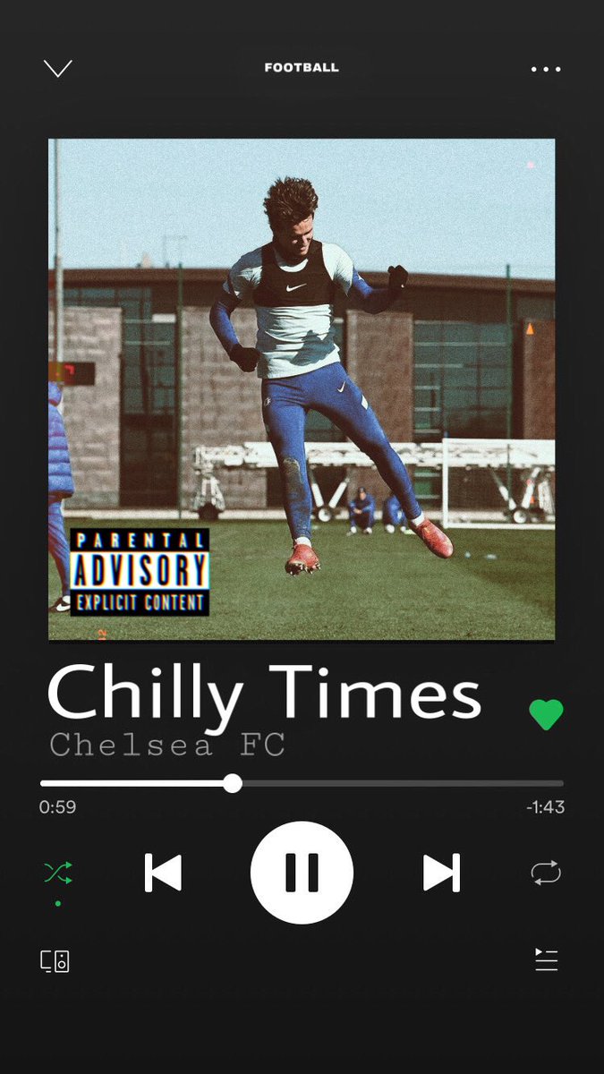 If  @ChelseaFC had a Spotify album, a thread:Nabbed the idea from  @virgilvanxan