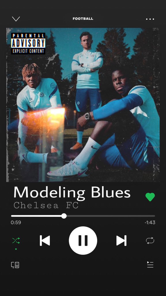 If  @ChelseaFC had a Spotify album, a thread:Nabbed the idea from  @virgilvanxan