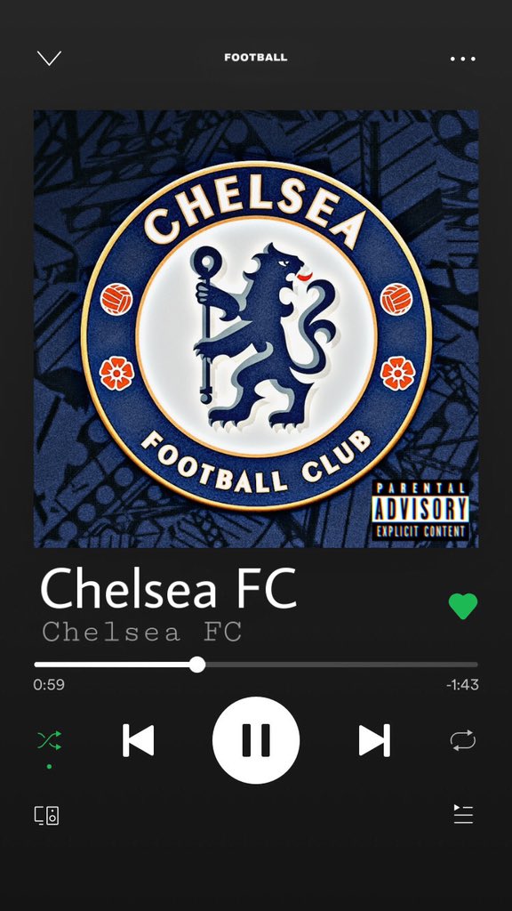 If  @ChelseaFC had a Spotify album, a thread:Nabbed the idea from  @virgilvanxan