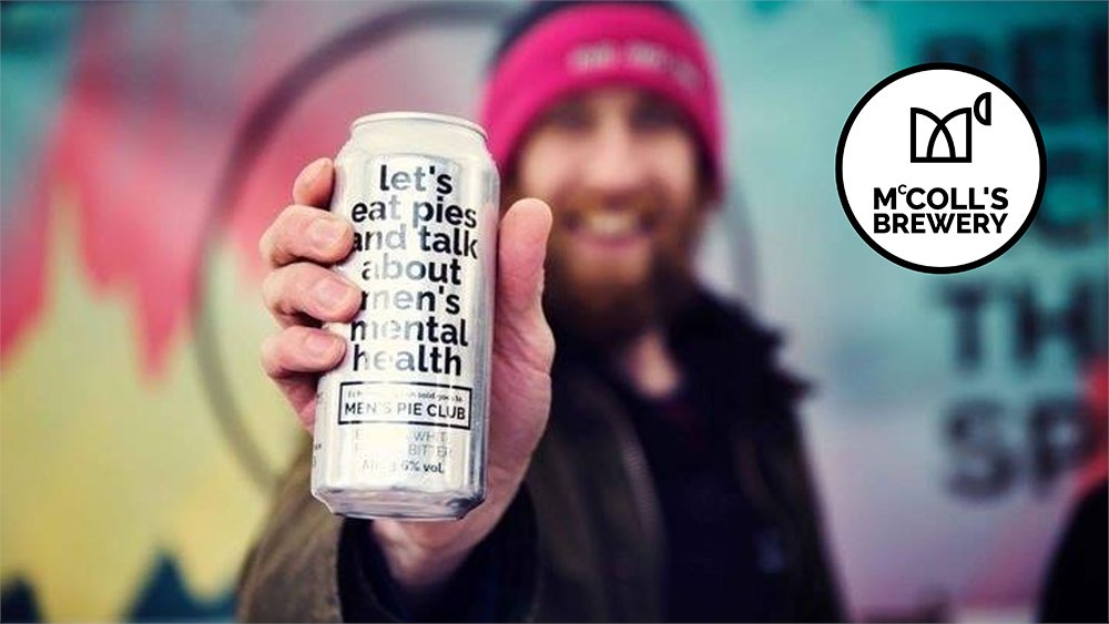 Flavourly's tweet photo. As well as award-winning beer, we're working with the wonderful @menspieclub, donating £1 from every can we sell to help tackle social isolation and get men talking about their mental health. 

Learn more about the club at https://t.co/ObNQ3hWcjK

#LocalGuysMakingPies 🥧 https://t.co/zoFo3sWnyW