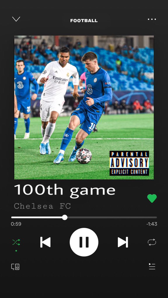 If  @ChelseaFC had a Spotify album, a thread:Nabbed the idea from  @virgilvanxan