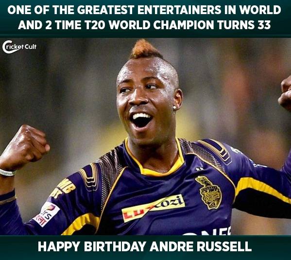 Happy birthday Andre Russell. 
.
.  