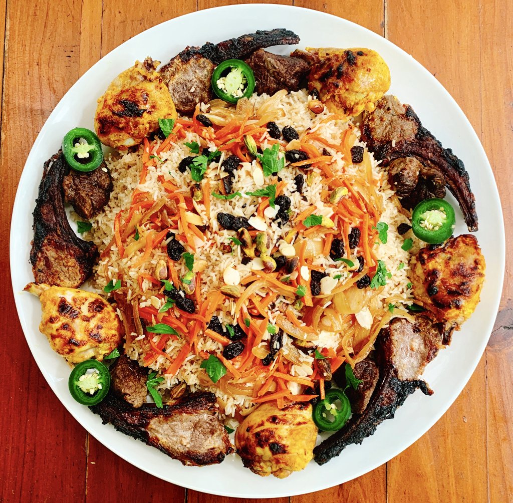 1-Kabuli Pulao2- Bolani