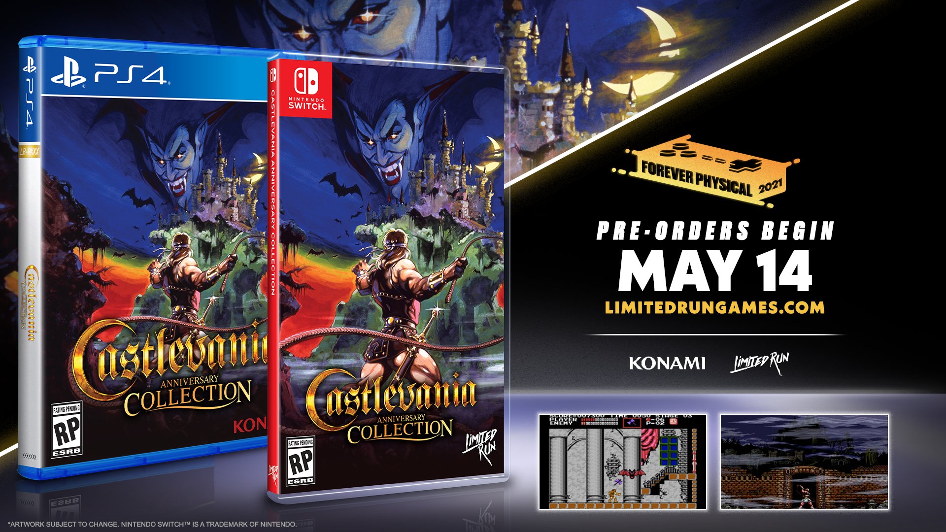 Limited Run Games on X: WHAT A HORRIBLE NIGHT TO HAVE A CURSE. The  Castlevania Anniversary Collection slays on Switch & PS4 with Standard,  Classic, Bloodlines, and Ultimate physical editions! Our supersized