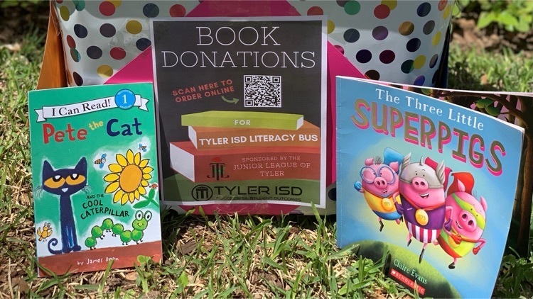 REMINDER: The Junior League of Tyler is collecting books for Tyler ISD’s new Literacy Bus!

You can donate online through this wish list on Amazon at amzn.to/3dggP6z or at one of the many drop-off locations.

See the locations here: bit.ly/3vyKwGz