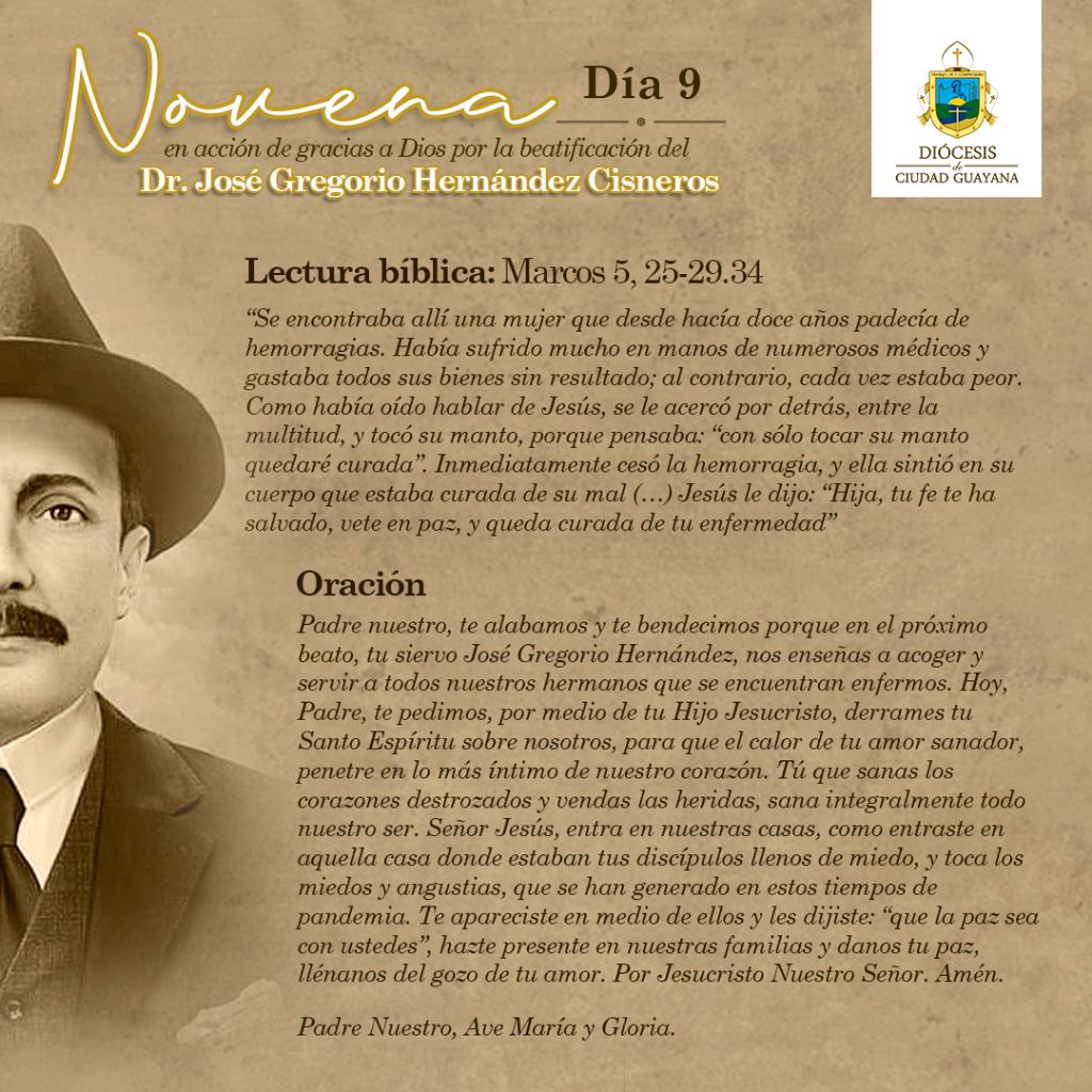 DiocesisDCG's tweet photo. Último día de la Novena en acción de gracias a Dios por la beatificación del Dr. José Gregorio Hernández Cisneros. 

🙏🏻 Preparada por la Comisión de la Diócesis de Trujillo en base a la novena redactada por el Pbro. Endeer Zapata 🙏🏻 https://t.co/leiJbMVrMg