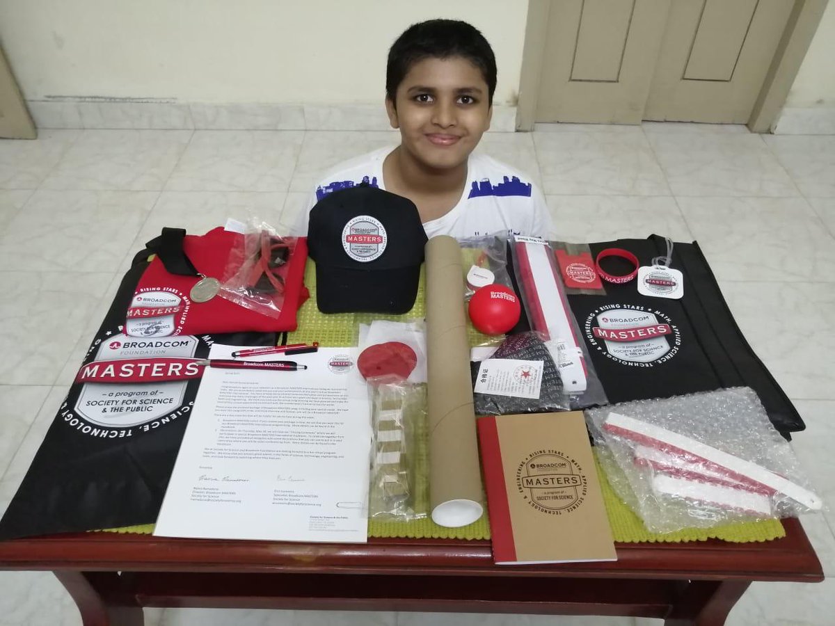 IRISNational's tweet photo. IRIS winner Aarush Suryanarayanan All set for the Broadcom MASTERS experience at ISEF 2021
#IRISNationalFair2020 #StarsOfIRIS #IRIStoISEF #BroadcomMASTERS https://t.co/ltXJmgMCHA