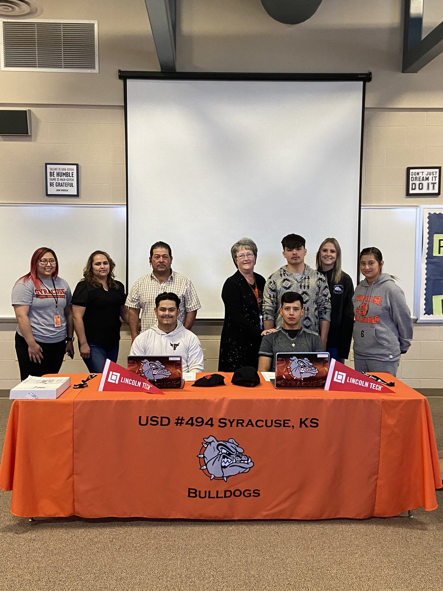 CounselorHark's tweet photo. Congratulations to Uriel Diaz and Luis Perez!!  Nation Letter of Intent signing day. #lincolntech https://t.co/WzIGhpgiaA