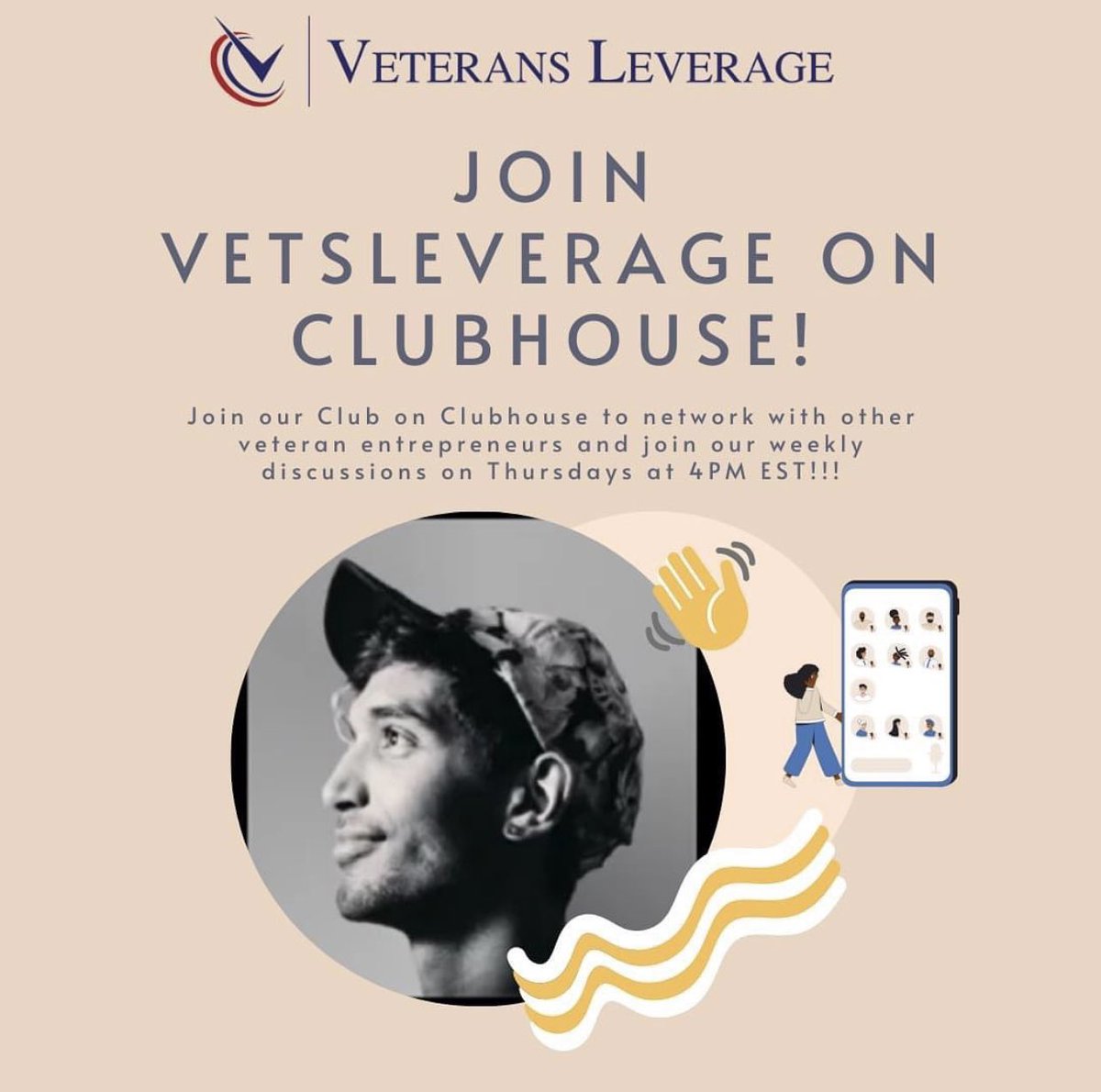 Join us today for our weekly Leverage Beverage Call on Clubhouse. Today we will be focusing on the Vetpreneur mindset and talking about sacrifice and success. Call is at 4PM EST. Join, Connect &amp; share! Click here bit.ly/3e0ZTBC to join!