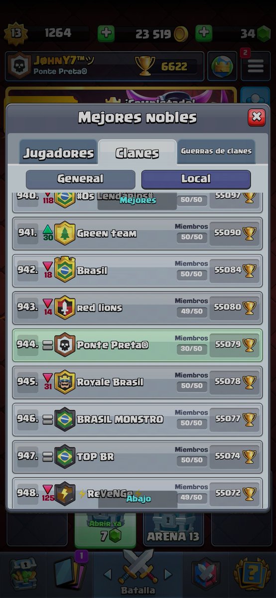 Já entramos no top BR com 30 membros 🦍👍 <a href="/aappesports/">Ponte Preta eSports</a>