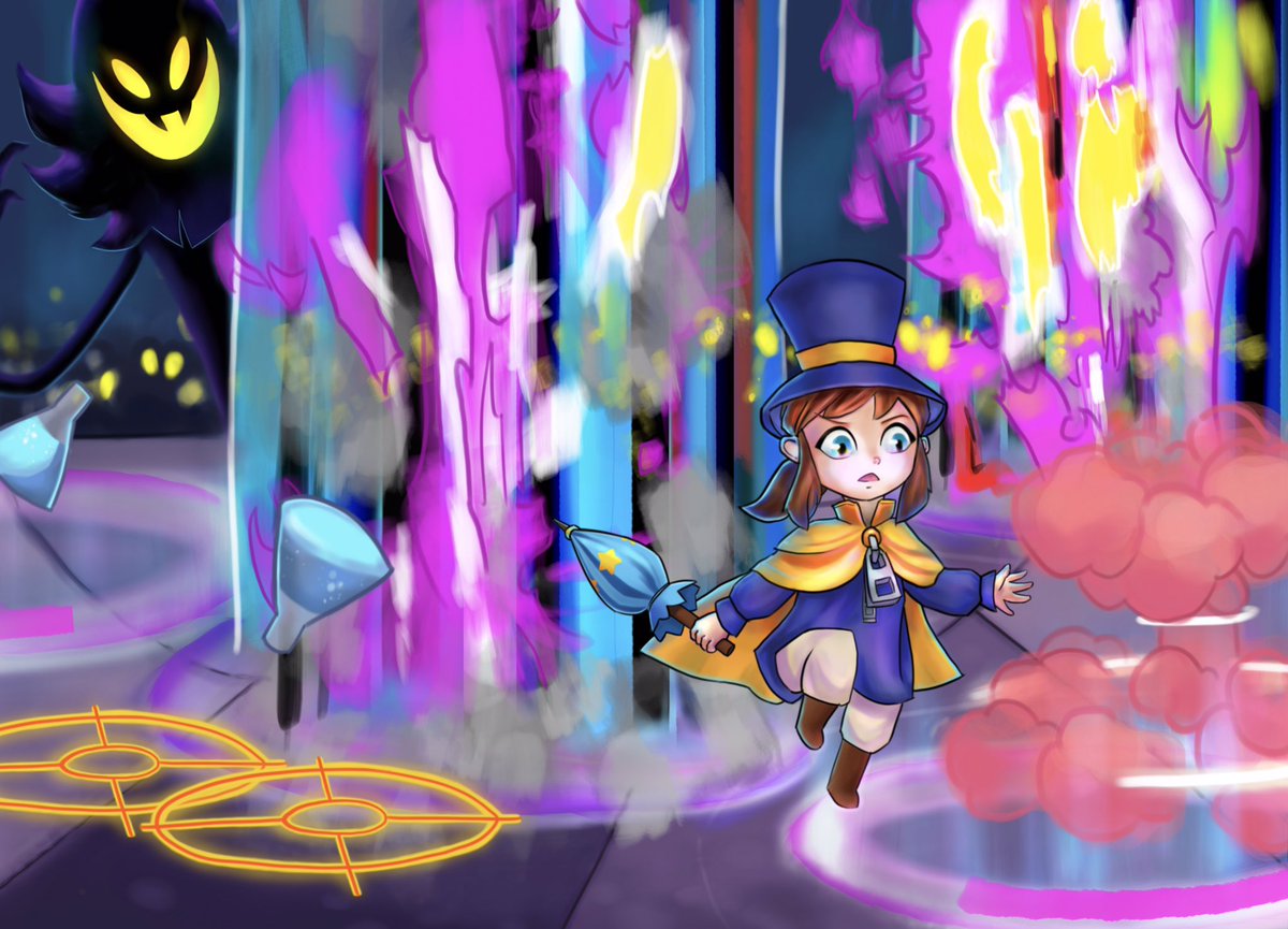 march! aka a hat in time era! i tried mimicking the art style of the game for these :]