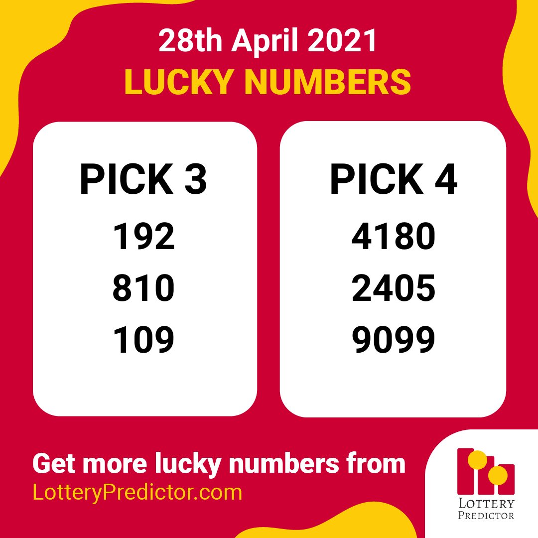 Birthday lottery numbers for Wednesday, 28th April 2021

#lottery #powerball #megamillions https://t.co/H6Gvpk8qGs