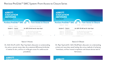 AbbottCardio's tweet image. Our 7-part #Perclose ProGlide SMC System: From Access to Closure series is now available on-demand.

Learn more about access, closure and get the latest tips and techniques throughout the series: bit.ly/3gJhLmi 

#CardioEd #Vascular

Safety Info: bit.ly/3sYYn77