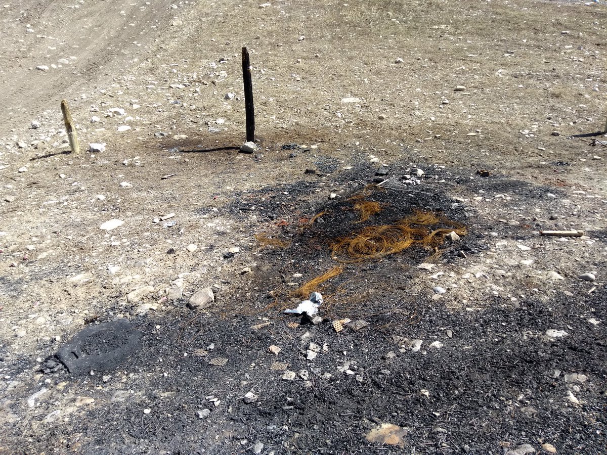 It is sad that this beautiful spot has been abandoned to OHV users.There is almost no signage and what was there is gone or destroyed.It's clear this area badly needs exactly what the user fees are meant to address.Exhibit 4 - damaged signs and more destruction 5/6