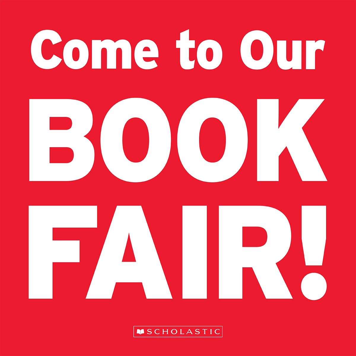 Book Fair Dates: May 3rd-6th
Students will preview on Monday &amp; Tuesday and can shop on Wednesday &amp; Thursday.
Special Shopping hours (families invited) 3-6pm on Thursday 3/6/21.