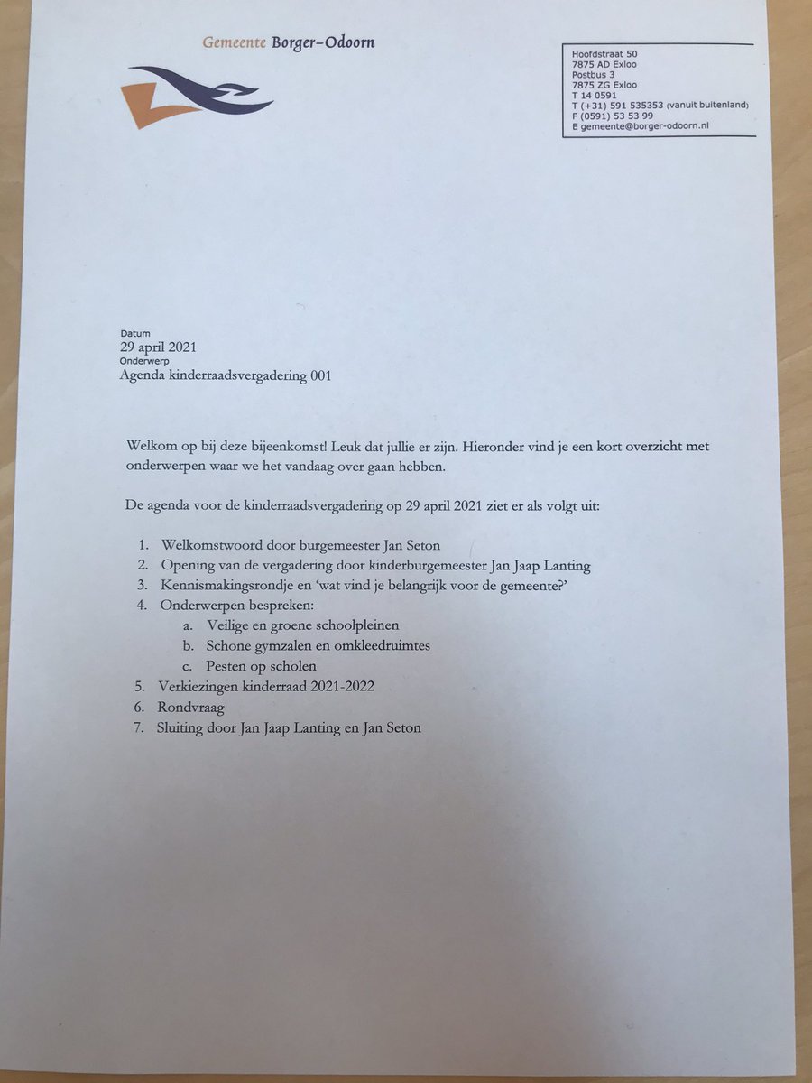 janseton's tweet photo. Zojuist vlotte 1e kinderraadsvergadering ooit in @gemeenteBO, olv kinderburgemeester Jan Jaap Lanting. Goed voorbereide inbreng, live te volgen, dus best spannend! #ginggoed https://t.co/cizXLJaepE