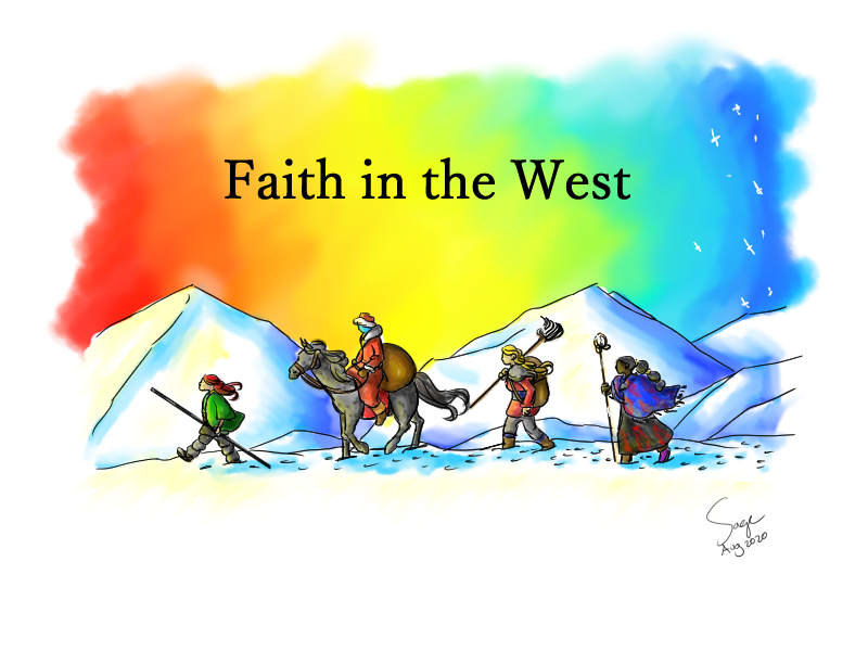 And this is me! I'm Sage! I'm working on a fantasy/adventure webcomic called Faith in the West!You can read it at  http://faithinthewest.com  The next chapter will come in May but you can read chapters 1-6 on the website now!  #webcomic  #fantasyart  #artistsontwitter  #novels