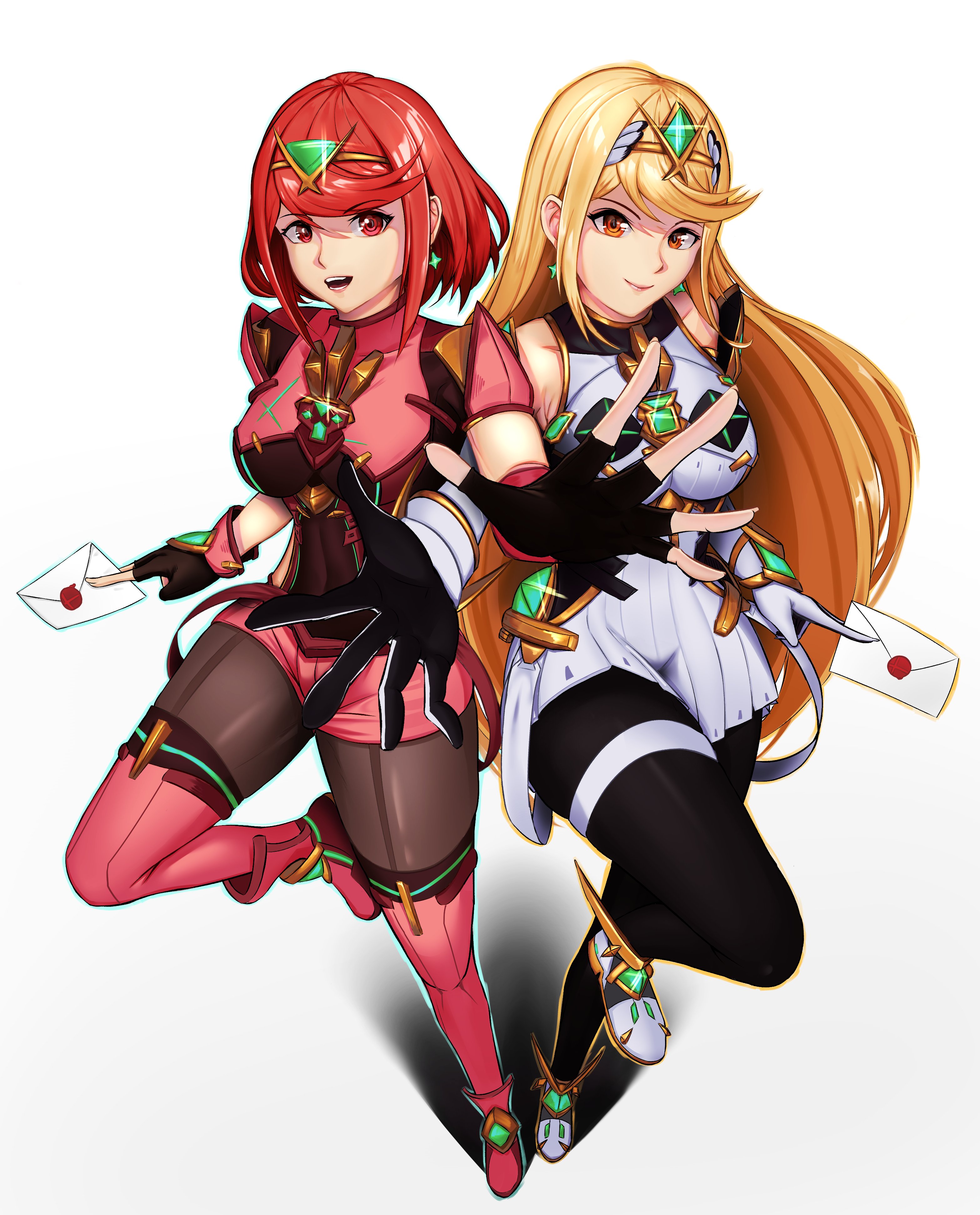 Mythra and Pyra which I should have finished a while ago. 