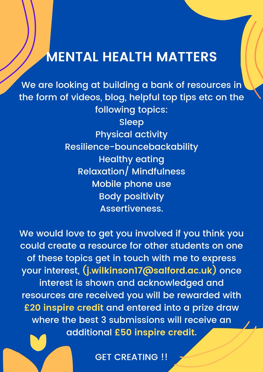 JessH_S20's tweet photo. Salford Students, get involved and earn some money while doing it.
 @salfordsu https://t.co/88lHc4x0KK