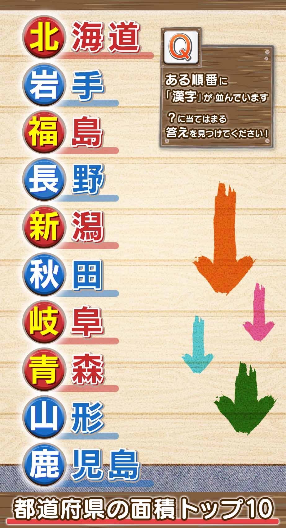 パネルクイズ アタック25 Next アタック25 順番クイズ 答えはこちらです 都道府県の面積トップ10 でした 正解できましたか また次回も挑戦してみてください アタック25 Abcテレビ 順番クイズ クイズ 答え T Co