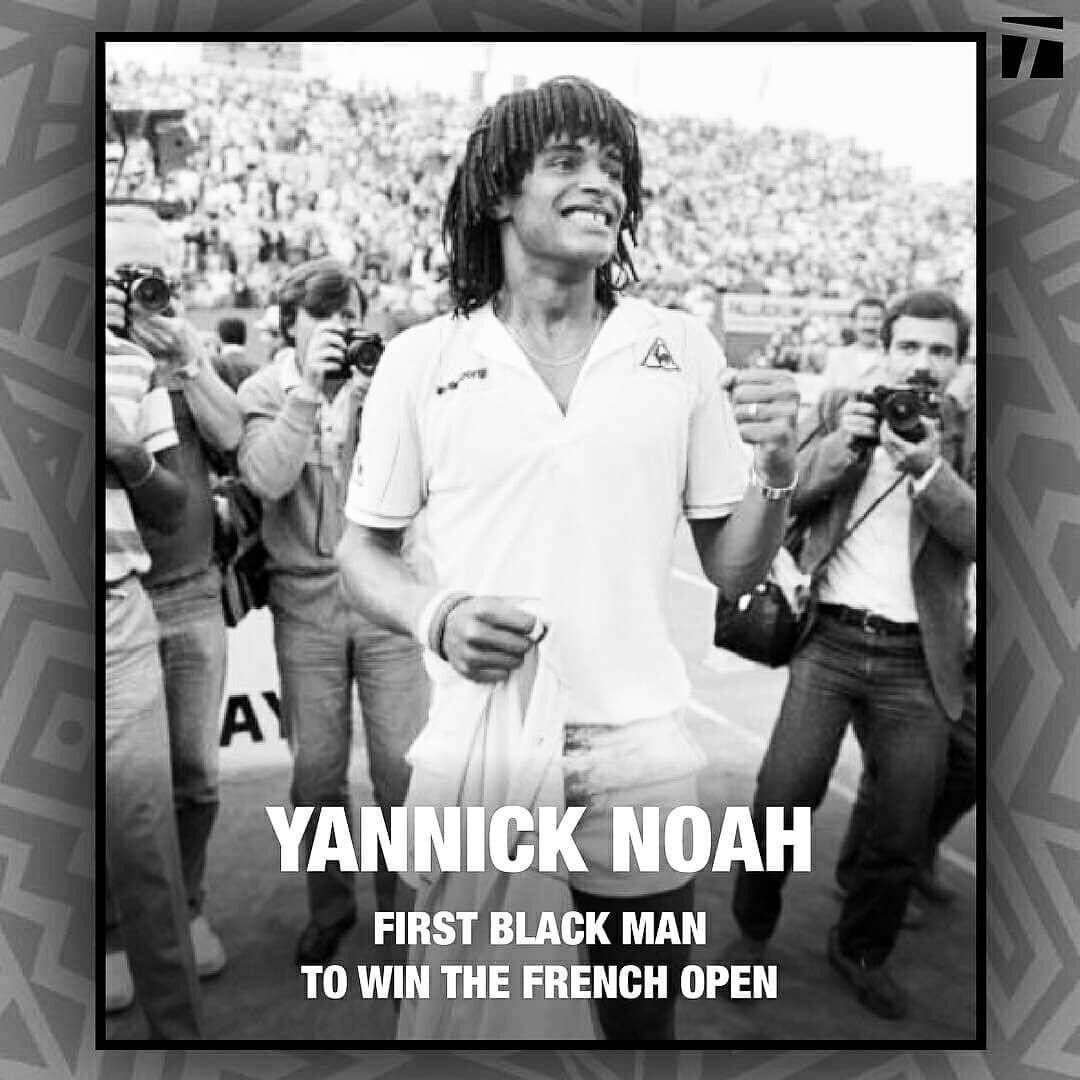 The union between Zacharie Noah & MARIE Claire produced Yannick Noah, perhaps the most famous of Noah’s.A fine tennis man, he became the first black to win the French Open  @RolandGarros in 1983, securing the Italian Open in 1985.