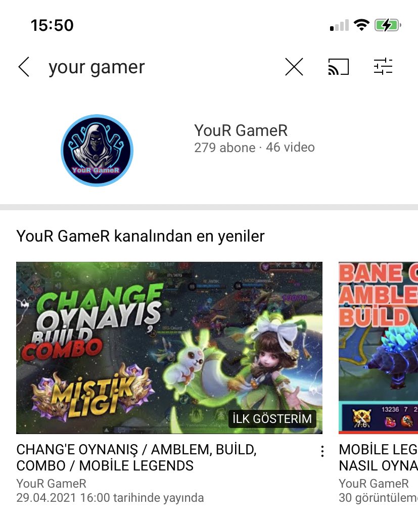 YENİ VİDEO YOUTUBE KANALIMDA İYİ SEYİRLER 👍💕
CHANG’E BUİLD, AMBLEM, COMBO KANALIMA ABONE OLUP VİDEOYU BEĞENMEYİ UNUTMAYINN!!
#MobileLegendsBangBang #mlbb #mlbbtr #mlbbturkiye #MobileLegends #mobilelegendstr