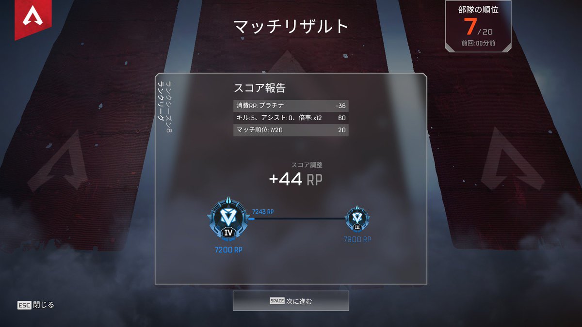 APEX_agent's tweet image. 〘依頼内容〙
プラチナ1~ダイヤ4
〘プラットホーム〙
PC
〘依頼完遂〙
29日の10時にご依頼頂き、29日19時半に完遂致しました。
縦ハンもおまけでお渡しさせて頂きました。
ご依頼ありがとうございました！

《公式LINEにて依頼受付中⚡️》
lin.ee/o9K5OiX

#モナモール取引実績
#APEX代行募集