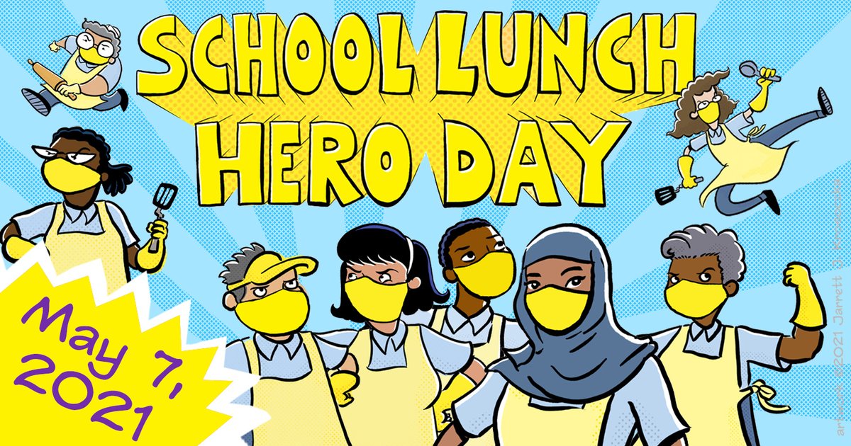 SchoolLunch's tweet photo. #SLHD21 is almost here! @StudioJJK will be hosting a live webinar at 1 p.m. EST May 7, and students can join in the fun! Register here: https://t.co/66HFczZOir https://t.co/b6ovAJf6pC