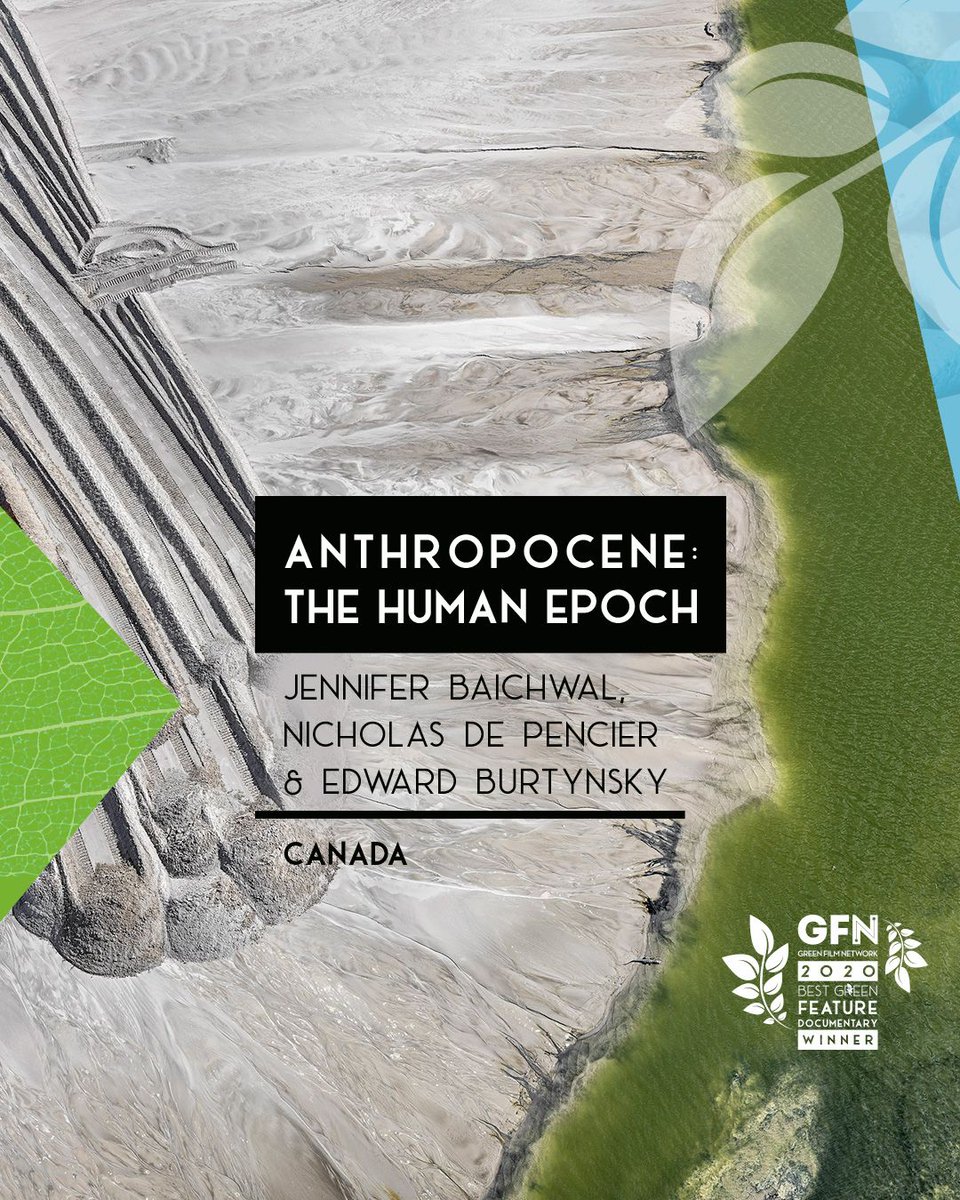 Green Film Network (@greenfilmnet) on Twitter photo .<a href="/GreenFilmNet/">Green Film Network</a> Best Green Feature Documentary 2020 WINNER is:
ANTHROPOCENE: THE HUMAN EPOCH by Jennifer Baichwal, Nicholas de Pencier & Edward Burtynsky.
Congratulations!
#greenfilmnetwork #greenfilmawards #AnthropoceneProject @mercuryfilmsinc @edwardBurtynsky <a href="/anthropocene/">The Anthropocene Project</a> .<a href="/GreenFilmNet/">Green Film Network</a> Best Green Feature Documentary 2020 WINNER is:
ANTHROPOCENE: THE HUMAN EPOCH by Jennifer Baichwal, Nicholas de Pencier & Edward Burtynsky.
Congratulations!
#greenfilmnetwork #greenfilmawards #AnthropoceneProject @mercuryfilmsinc @edwardBurtynsky <a href="/anthropocene/">The Anthropocene Project</a>