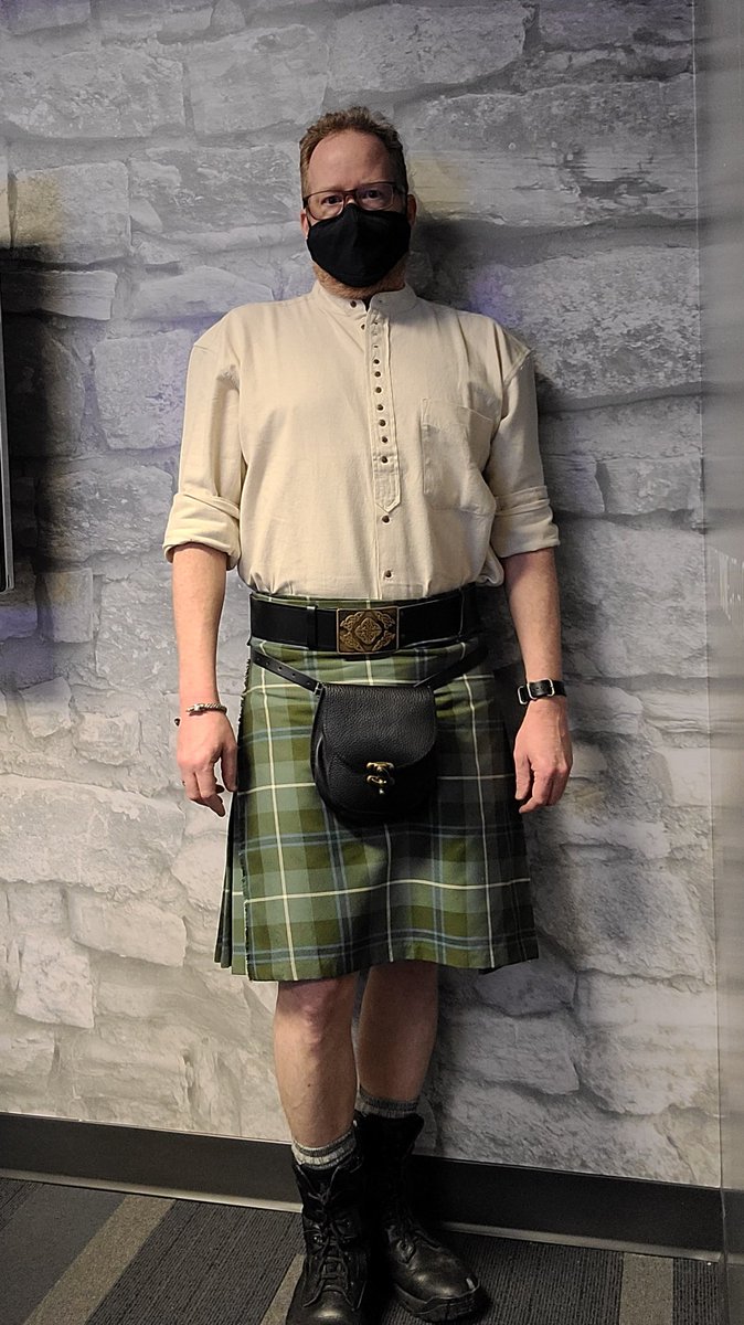 KiltedG's tweet image. Last couple of Thursdays have been absent but #TartanThursday is back today! Enjoy your upcoming weekend. Wearing Weathered Douglas Tartan today.