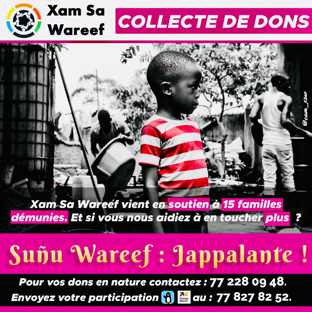 SaWareef's tweet image. Xam Sa Wareef vient en soutien à 15 familles démunies de la région de Dakar, par un don de produits de première nécessité, qui leur permettra de couvrir durablement leurs besoins quotidiens :
* Un sac de riz de 50 kg 
* Un sac de pommes de terre de 25 kg ⬇️
#XamSaWareef #XSW