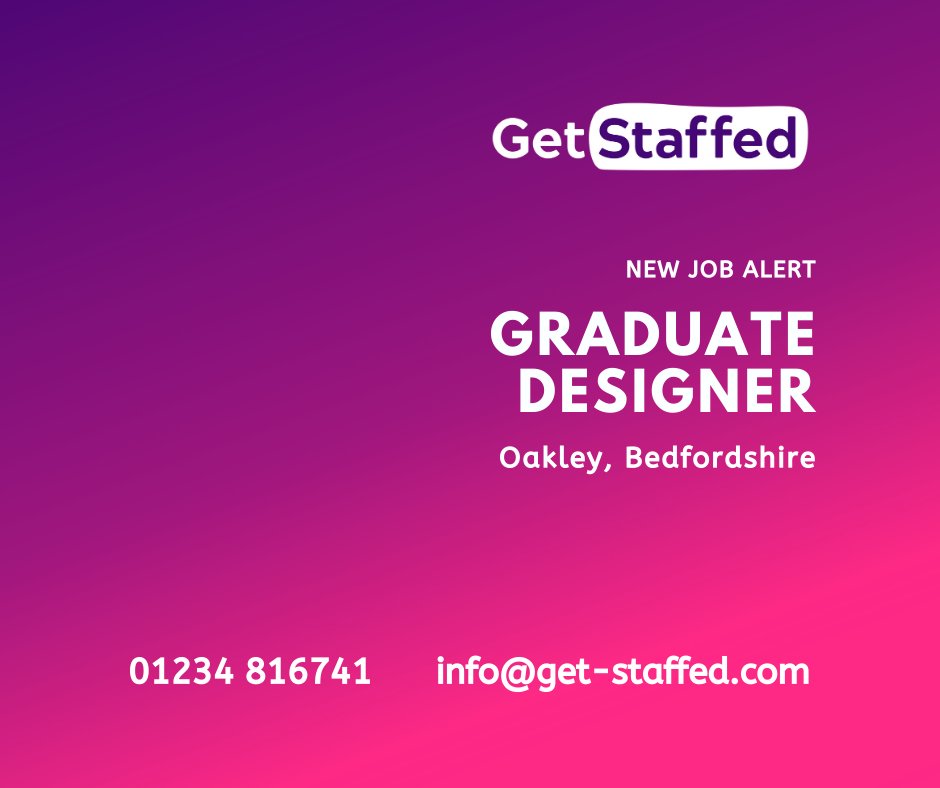 Get_Staffed_'s tweet image. Graduate Designer

Apply here: buff.ly/3tT3R4N

#gradjob #designerjob #jobs #newjob #vacancies #hiring #recruiting #recruitment