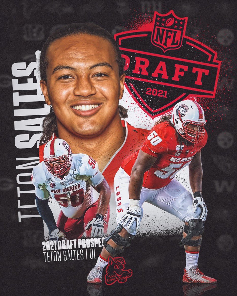 Good luck to <a href="/Beast__Mobile/">Teton Saltes</a> and all NFL hopefuls today. #GoLobos