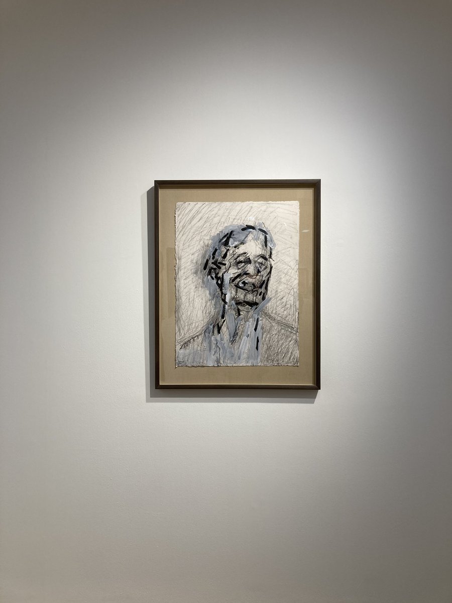 Happy 90th birthday to the brilliant #FrankAuerbach - this self-portrait from the two-person show with #TonyBevan ‘what is a head’ at @BenBrownFineArt curated by #MichaelPeppiatt -
#lastdays