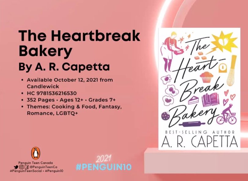 (Continuing this thread now because life got in the way yesterday) Books with baking in them have a special place in my heart!  #TheHeartbreakBakery  #Penguin10  #PenguinTeenSocial  @PenguinTeenCa