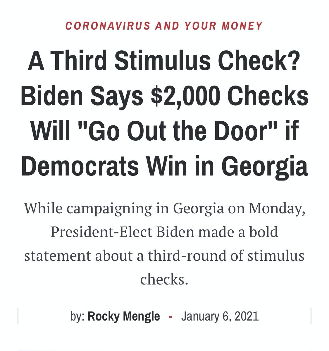 But when it comes to giving money to average people, Biden fails again.Trump sent $1,200 and $600 checks. Days after the latter had already arrived, Biden promised a third check for $2,000.But inexplicably, Biden sent only $1,400, and to 17 million fewer people. 5/