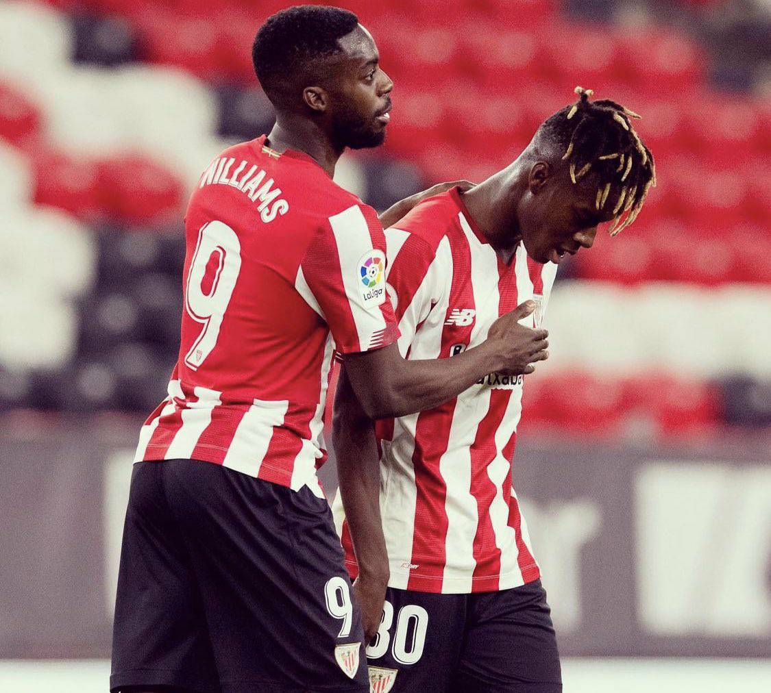 Owuraku Ampofo on Twitter: "A very emotional moment for the Williams family  last night as Nico Williams, younger brother of Iñaki, made his debut for  Athletic Bilbao at age 18. Their parents