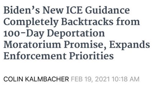 Biden hasn't just broken his pledge to halt deportations, he's actively increased ICE's power and funding, and is using Trump's orders to deport even more migrants than he did.When a judge temporarily blocked one moratorium it did not require Biden to schedule deportations. 17/