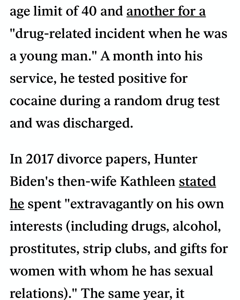 In a Trumpian act of hypocritical nepotism, Biden shielded his own children from facing any criminal consequences for their own drug abuses.Hunter is now set to use the POTUS platform to profit off of a book deal chronicling his cocaine addiction, while others stay jailed. 28/