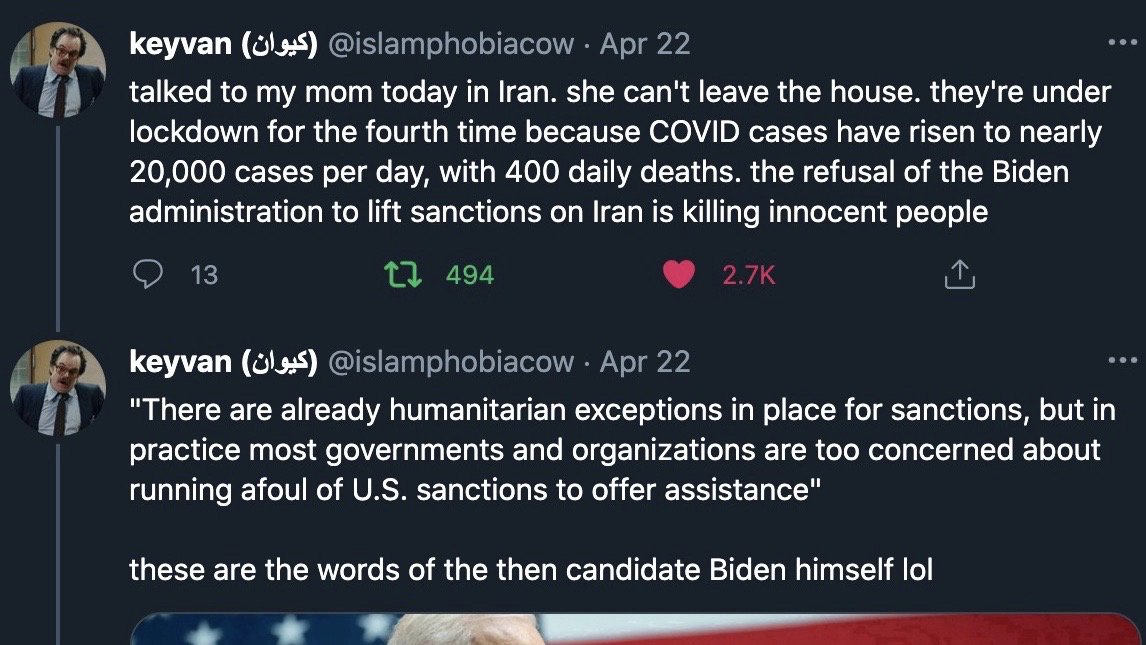 The same day he falsely claimed the rules blocked $15/hr, Biden didn't let the Constitution stop his bombing Syria w/o congressional authorization - an impeachable offense in his words.This + sanctions also hurt chances of saving the Iran Deal he broke his pledge to rejoin. 32/