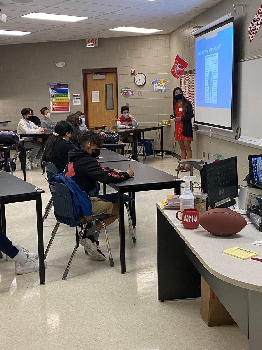 More senior presentations today. Thank you <a href="/sftcyclones/">Santa Fe Trail Middle School</a>