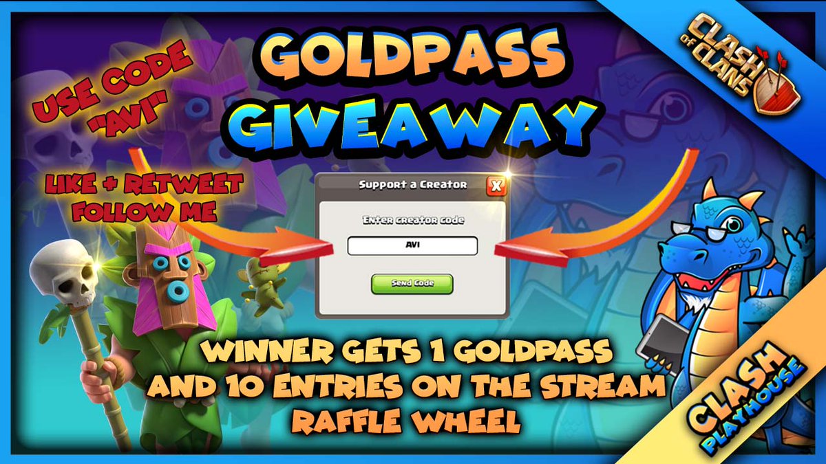 New hero skin has been announced. Enter to win 1 gold pass paid thru PayPal with a chance to be entered on the stream raffle wheel to win 4 more gold passes. To enter just..
1⃣ Follow me on twitter
2⃣ Like this tweet
3⃣ retweet this tweet
Bonus entry for posting ss using code Avi